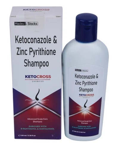 ニゾラルフケシャンプージェネリック  ketocross 100ml ★頭皮フケかゆみ症緩和★脂漏性頭皮炎