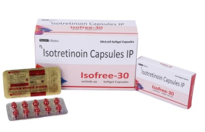 イソトレチノイン (アキュテイン) Isofree 30mg 100カプセル