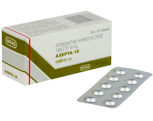 ★ADHD治療★[ストラテラジェネリック]アクセプタ18mg 【1箱100錠】