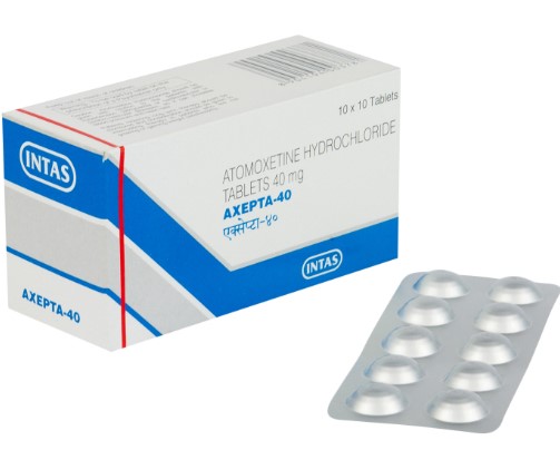 ★ADHD治療★[ストラテラジェネリック]アクセプタ40mg 【1箱100錠】