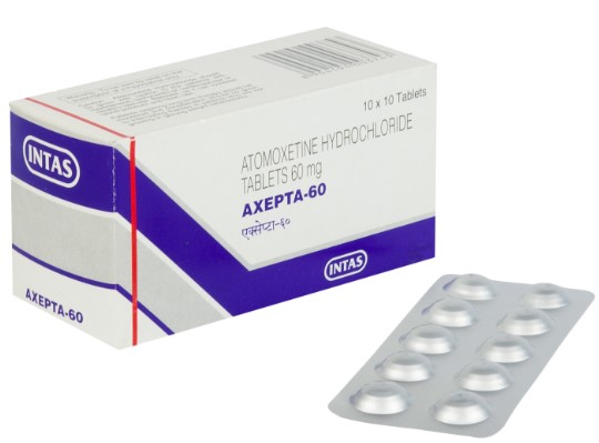 ★ADHD治療★[ストラテラジェネリック]アクセプタ60mg 【1箱100錠】