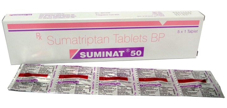 イミグランジェネリック（スマトリプタン）片頭痛  スミナット 50mg 【1箱5錠】