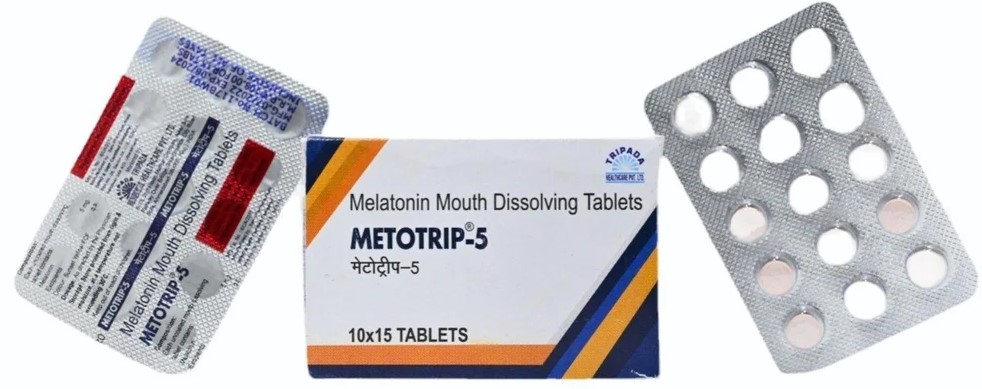 睡眠誘導剤メラトニン5mg Metotrip 5mg 150錠