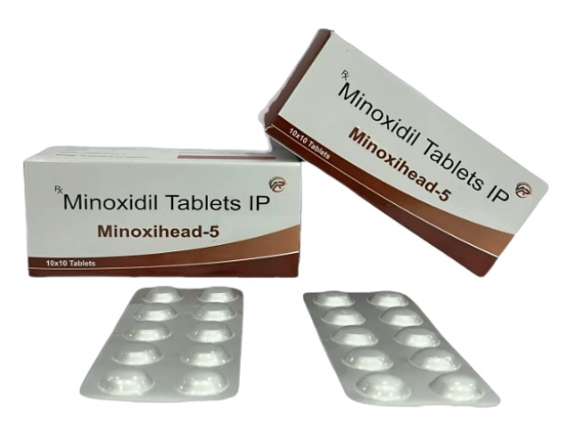 FDA承認 男性型脱毛（AGA）ミノキシジルタブレット Minoxihead 5mg  100錠